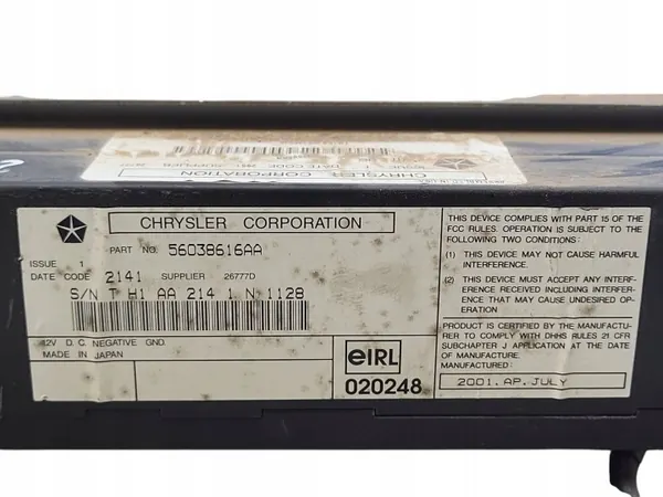 Ikkunan säädin Jeep Cherokee Liberty III KJ OEM 56038616AA image 8