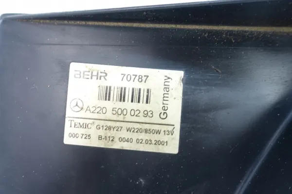 Mercedes W220 Jäähdytinpuhallin OEM A2205000293e image 6
