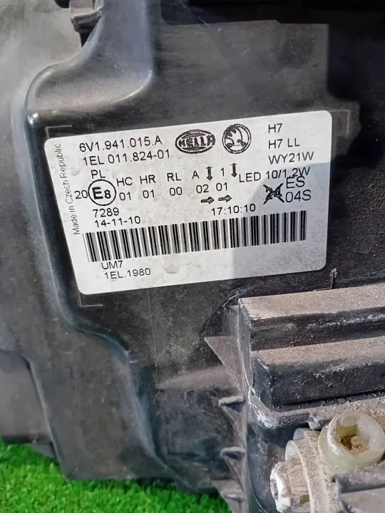 Refletor Frontal Esquerdo Skoda Fabia III 14- Lente LED 6V1941015A image 8