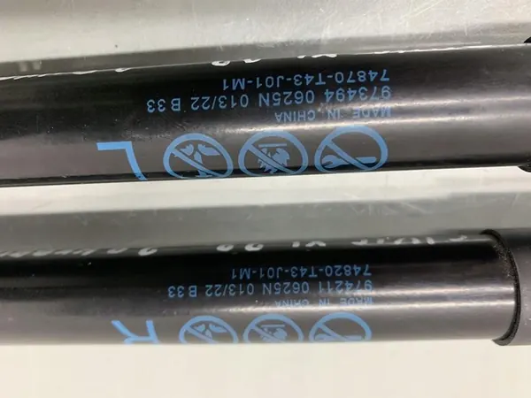 Bakluckgasfjädrar Civic XI 74820-T43-J01-M1 74870-T43-J01-M1 image 4