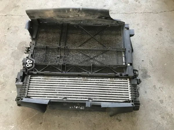 KOMPLET CHŁODNIC WENTYLATOR INTERCOOLER 1.6 CDI MERCEDES VITO W447 14- image 2
