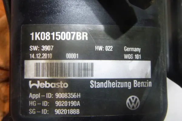 Webasto Thermo Top V Heizung OEM 1K0815007BR image 3