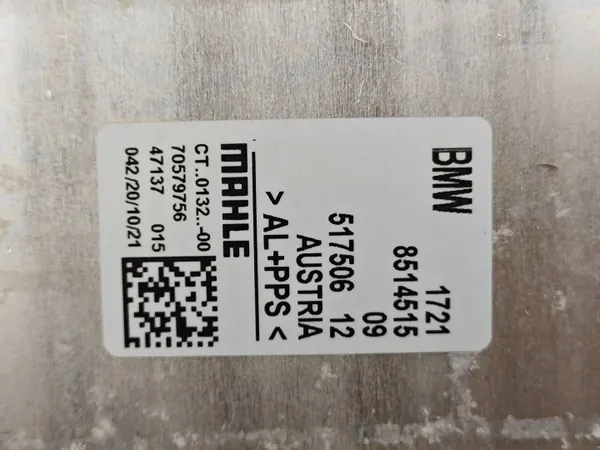 Öljynjäähdyttimen termostaatti OEM 8514515 BMW 2.0D image 7