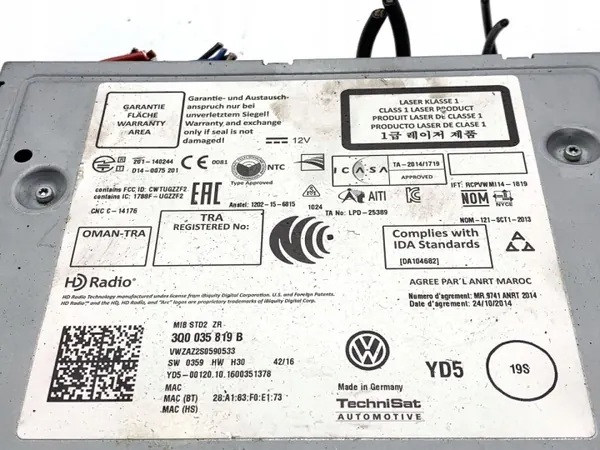 Lecteur de navigation OEM 3Q0035819B pour VW Golf VII image 4