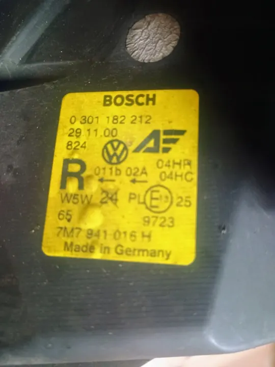 Farol dianteiro direito VW Sharan Galaxy Alhambra 7M3941018 image 6