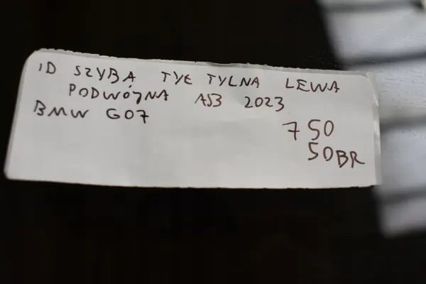 Vidro traseiro esquerdo OEM SZYBA BMW G07 LEWA TYŁ 5555 image 4