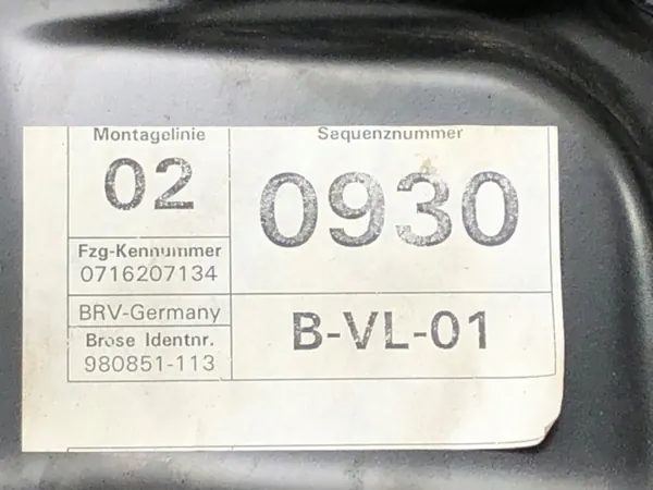 OEM 1K0959701P Régulateur Vitre Gauche Avant VW Passat image 5