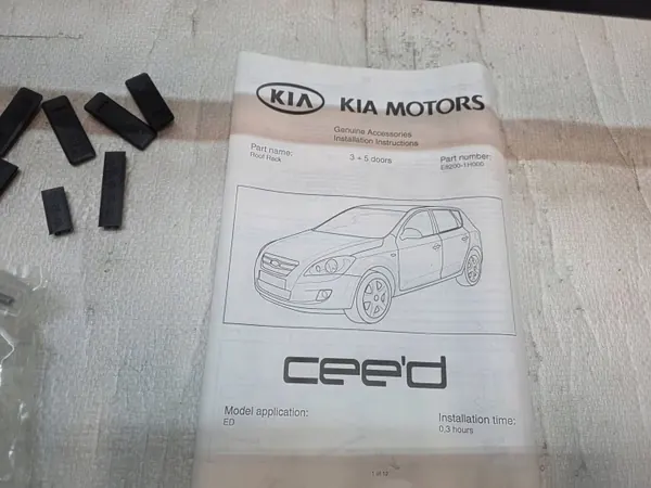Kia Ceed dakdragers OEM E82001H000 - Compleet set image 3