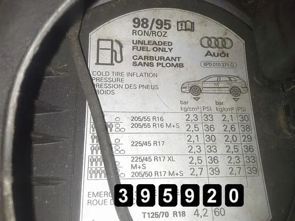 Audi A3 Brandstoftankdeksel OEM 8p0010371g image 4