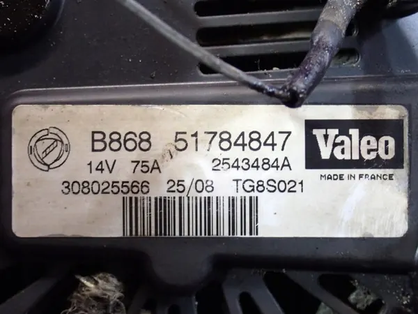 FIAT FIORINO III 08-21 1.3 JTD Vaihtovirtageneraattori 51784847 image 6