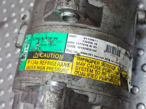Compresor AC Mini Cooper OEM S25165951 R50 R52 R53 image 6
