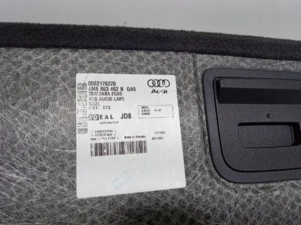 Audi SQ8 Q8 Kofferraumbodenmatte OEM 4M8863462B image 6