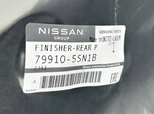 Taka tavaratila OEM 79910-5SN1B Nissan Leaf II:lle image 4