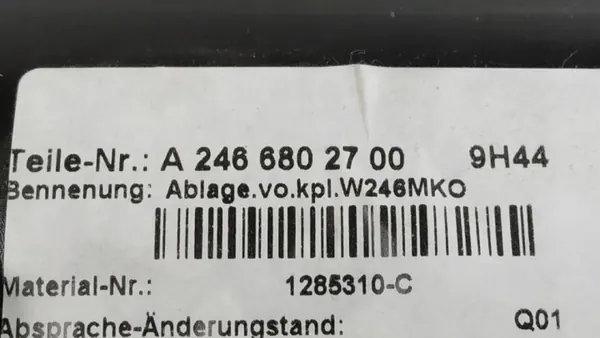 Cendrier Mercedes-Benz OEM A2466802700 pour Classe B W246 image 5
