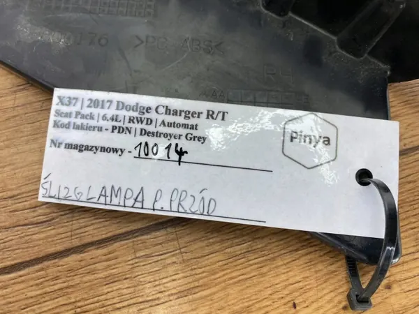 OEM 600176.pinya Oikea ajovalosuojus Dodge Charger 2015+ image 8