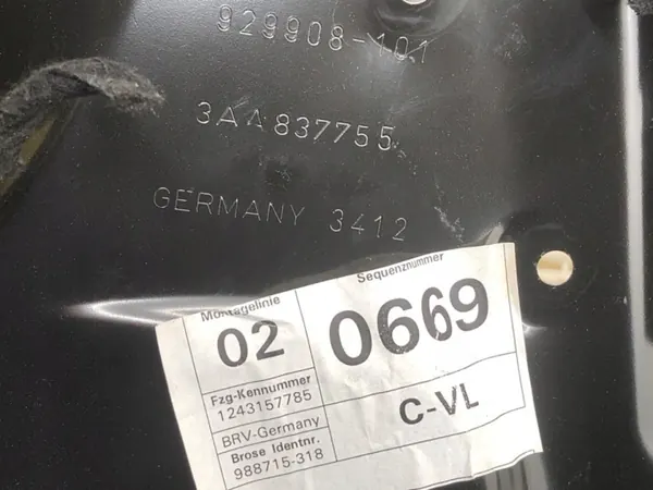 OEM 3AA959701A Vasen Etuikkunan Nostin VW Passat image 5