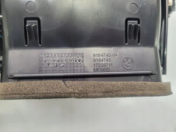 Grille de ventilation centrale BMW X3/X4 OEM 9184743 image 4