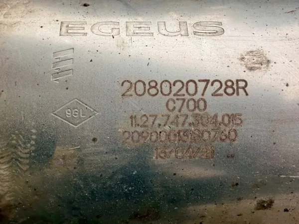 Renault OE 208020728R Trafic 4 2.0dci Sistema Escape image 4