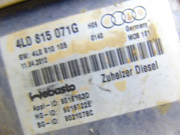 Webasto lisälämmitin OEM 4L0815071G Audi Q7 4L:lle image 6