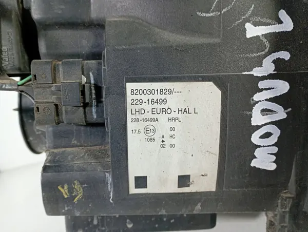 Phare gauche Renault Modus OEM M1R7 DOM 00020320 image 6