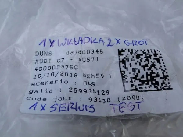 4G0800375C Schloss-Einsatz für Audi A6 C7 - Gebraucht image 3