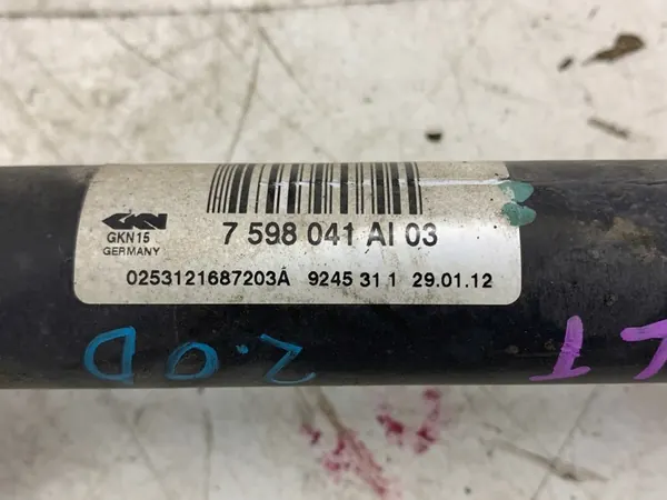 Vänster Bakaxel 7598041 BMW X3 F25 2.0D X-Drive image 4