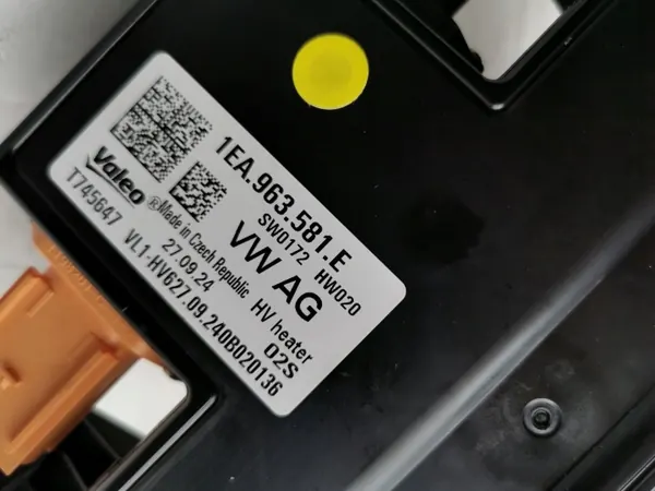 Elemento calefactor VW ID.4 ID.5 1EA963581E Nuevo OEM image 5