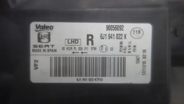 Farol dianteiro direito SEAT IBIZA 6J 90061222 image 5