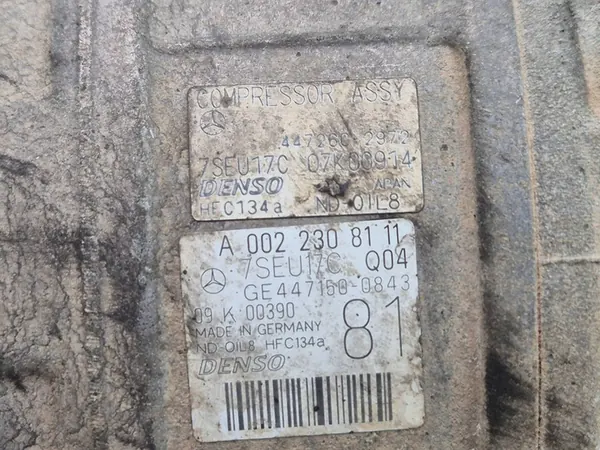 Compresor A/C Mercedes S350 CDI W221 A0022308111 image 5