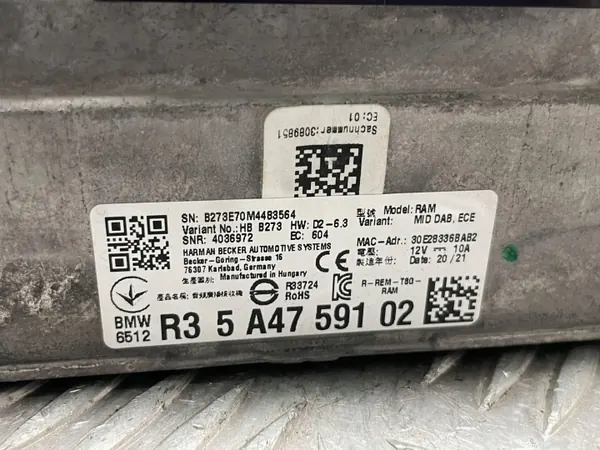 Module Ampli BMW OE 5A47591 pour Série 1 F40 image 7