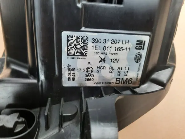 Vasen Ajovalaisin Opel Insignia A Lift LED Alkuperäinen image 6