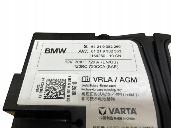 AGM Start-Stop Akku 12V 70Ah OEM 9382269 BMW image 4