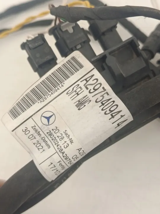 Cableado parachoques PDC delantero Mercedes EQS OEM A2975409414 image 3