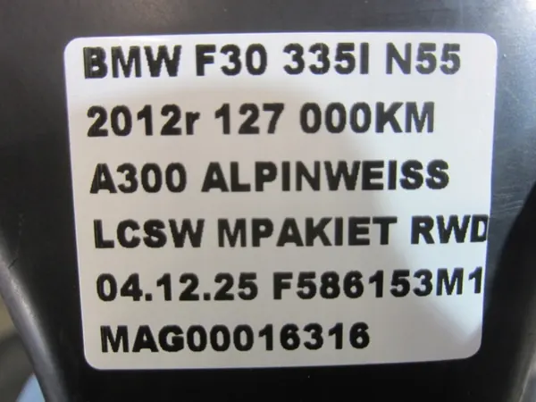 BMW F30 F31 Conduit de Frein M-Package Prise d'Air Gauche 51748054229 image 10