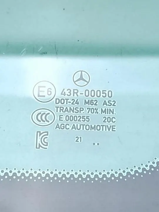 Mercedes W213 Heckrechtscheibe OEM 43R-00050 image 7