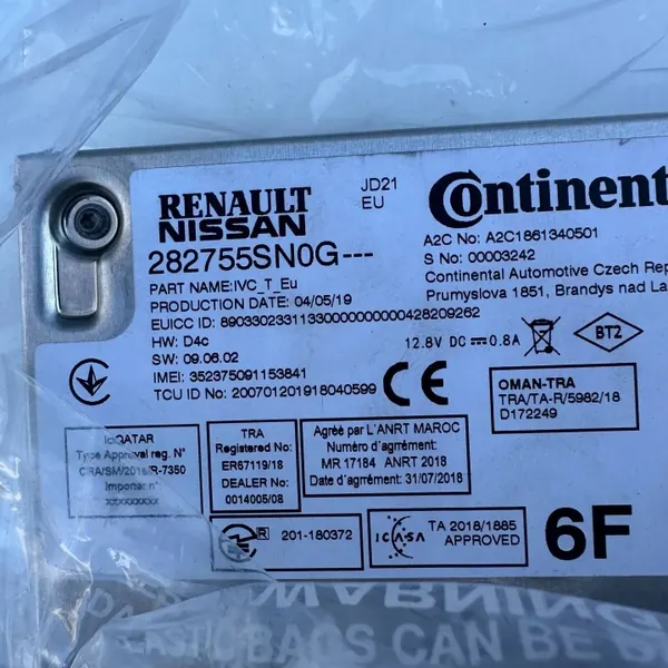 Módulo Computador Nissan OE 282755SN0G - Usado image 3