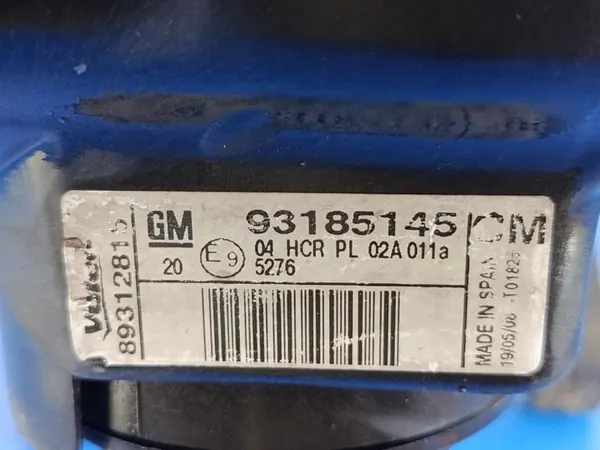 REFLECTOR IZQUIERDO OPEL CORSA C LIFT 93185145 VALEO image 3