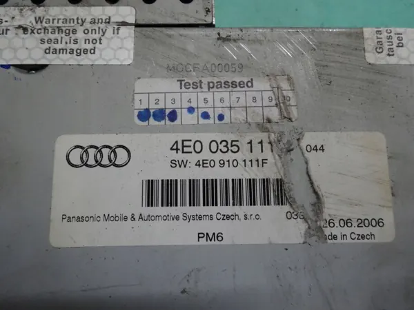 Audi A6 C6 CD-Wechsler OEM 4E0035111 4E0910111F image 5