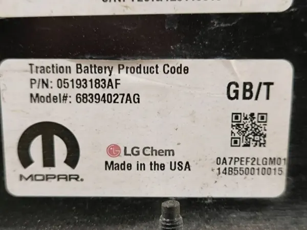 Hybridbatterie Chrysler Pacifica 2021 OEM 68394027AG image 10