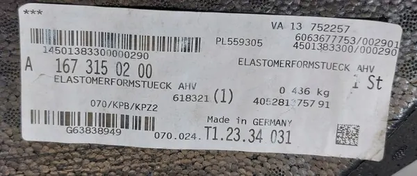 Bumperabsorber achter rechts OEM A1673150200 Mercedes image 3