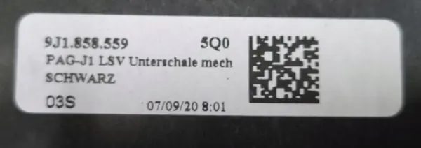 Gebrauchte Lenksäulenabdeckung schwarz OEM 9J1858559 5Q0 image 8