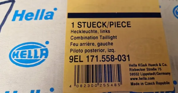 Ford MONDEO 2005-07 vänster baklampa original image 5