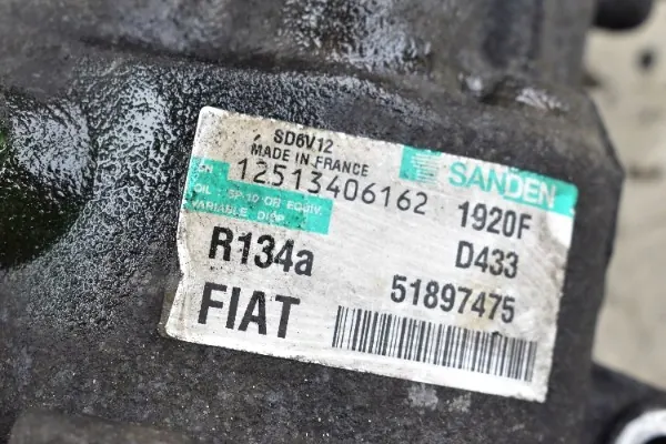 AC-kompressor OEM 51897475 för Fiat Bravo II/Delta III/Mito image 5