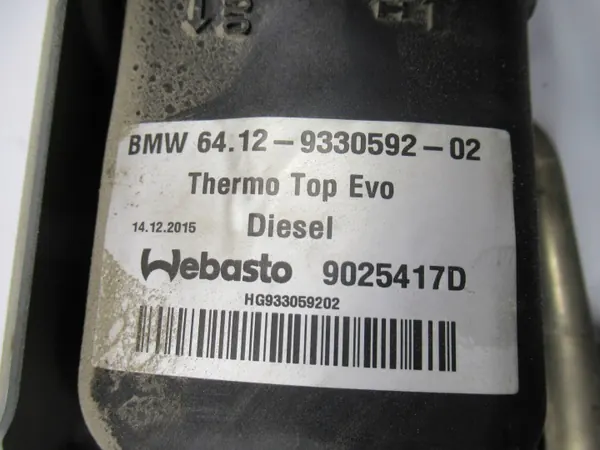 BMW X5 F15 X6 F16 Webasto Kit Mangueras Bomba 9330592 image 5