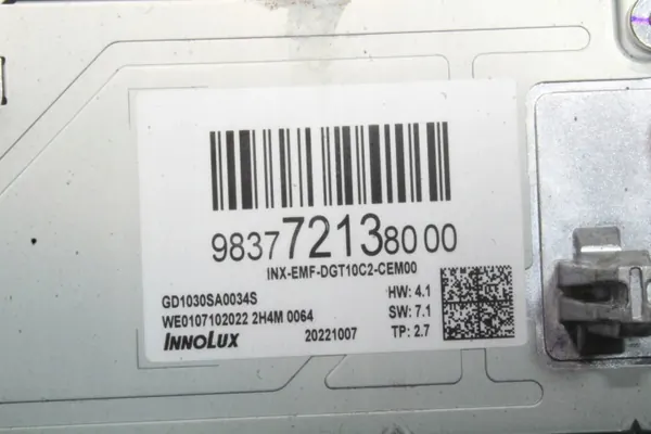 OEM 9837721380 Navigointinäyttö Opel Mokka image 7