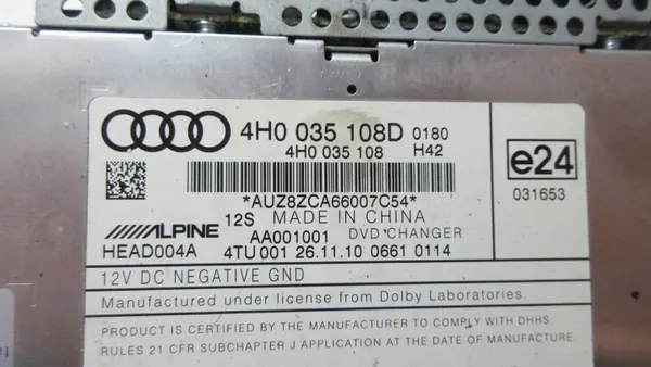 Audi A6 S6 C6 CD/DVD-wisselaar OEM 4H0035108D image 6