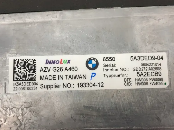 Pantalla multifunción OEM 65505A3DED9 para BMW i4 G26 image 10
