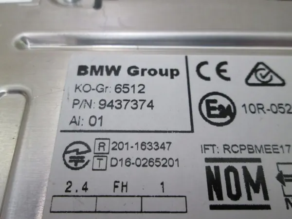 BMW OEM 9437374 Radio Headunit Media 2 - Usado image 3