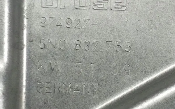 Mecanismo de Janela Volkswagen Tiguan OE 5N0837755 image 3