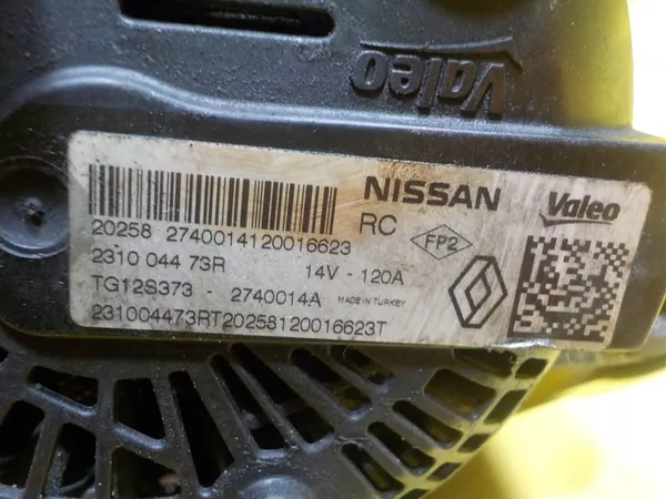 DUSTER CLIO LOGAN SANDERO 1.0 TCE Vaihtovirtageneraattori H4D460 image 6